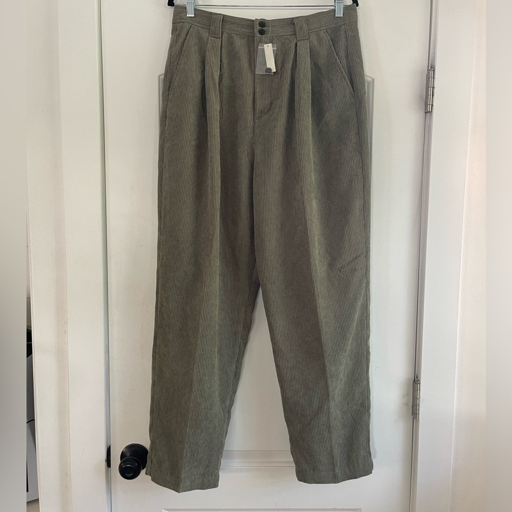 Madewell Corduroy Taper High Rise Pants Distant Surplus - 12 - Picture 5 of 9